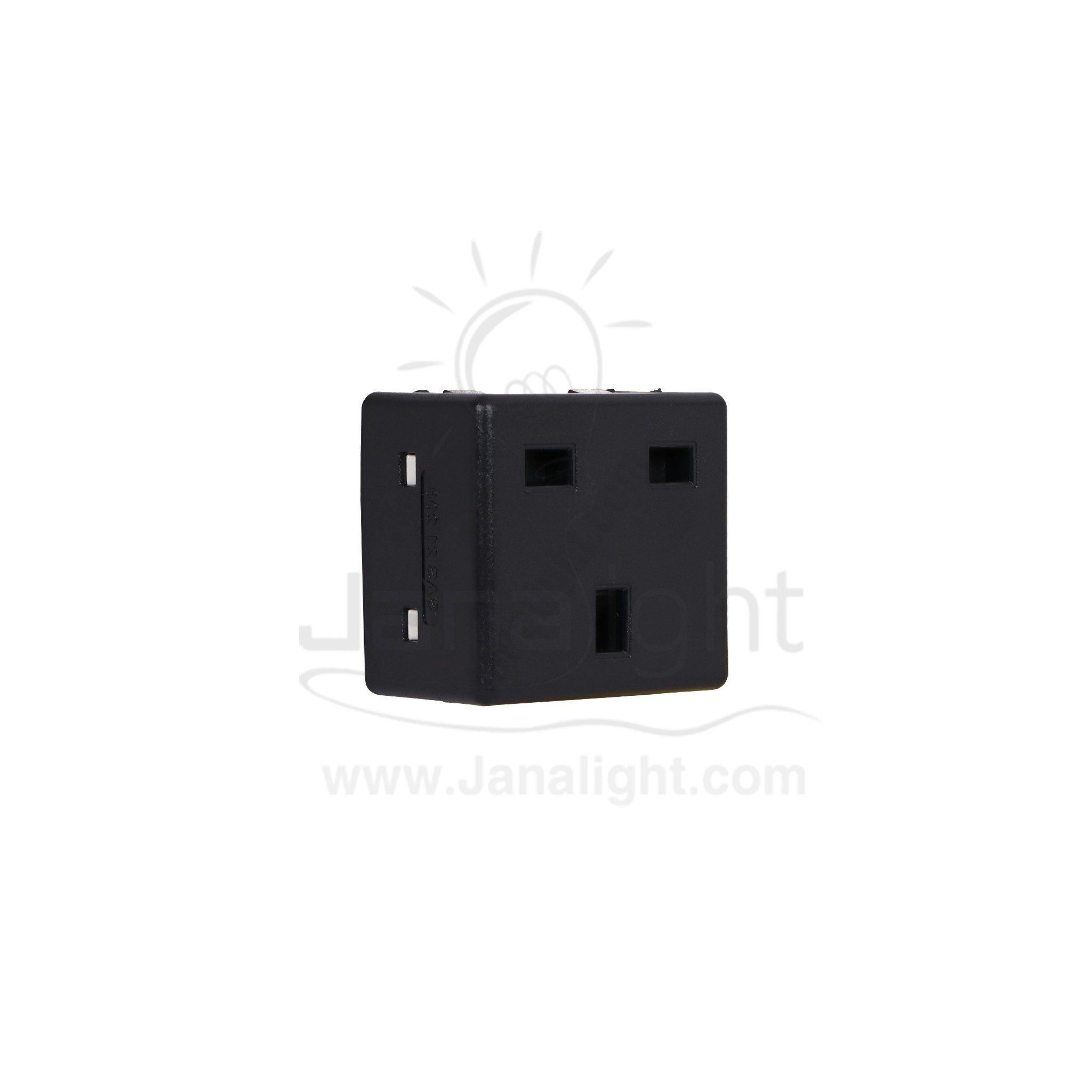 بريزة انكليزي اسود ساس اونو MK socket Uno black