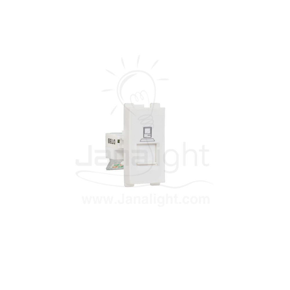 بريزة نت CAT5 ابيض ساس كيرف SAS curve CAT5 Socket