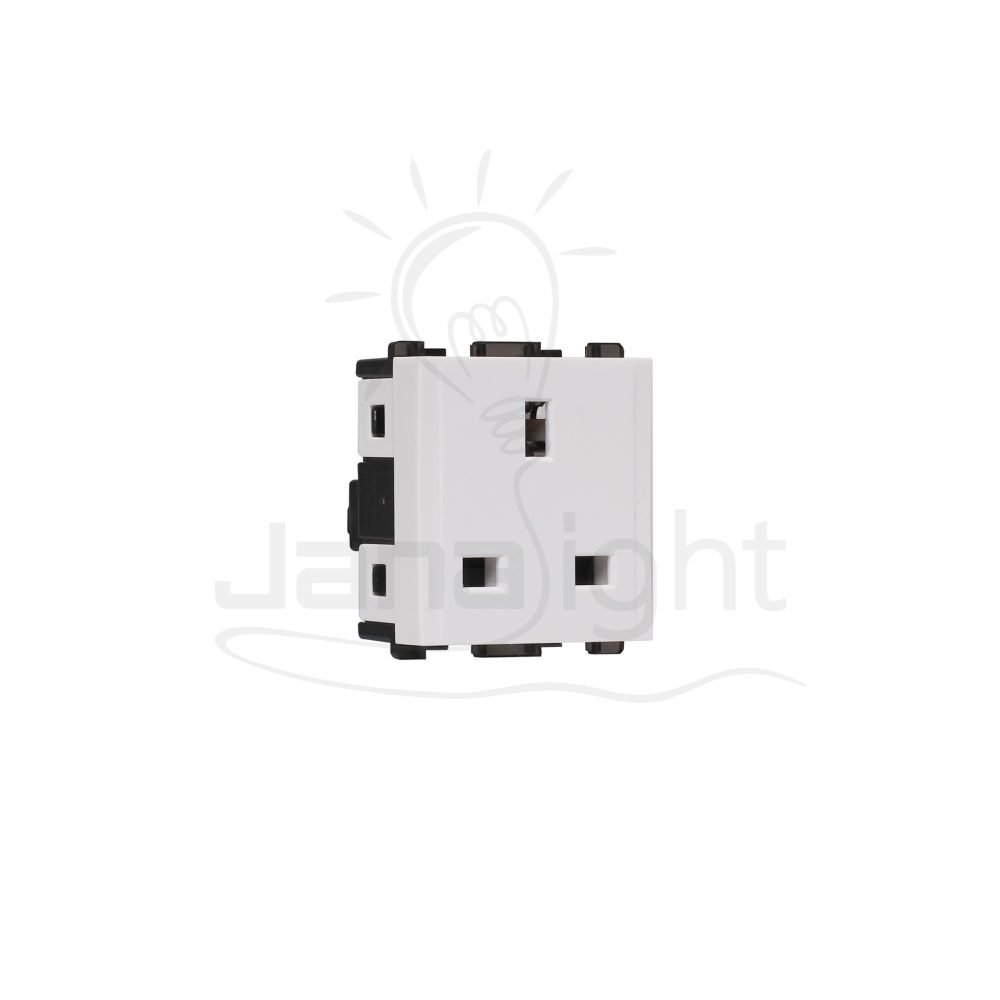 بريزة انكليزي ابيض ساس كيرف White UK standard socket SAS curve