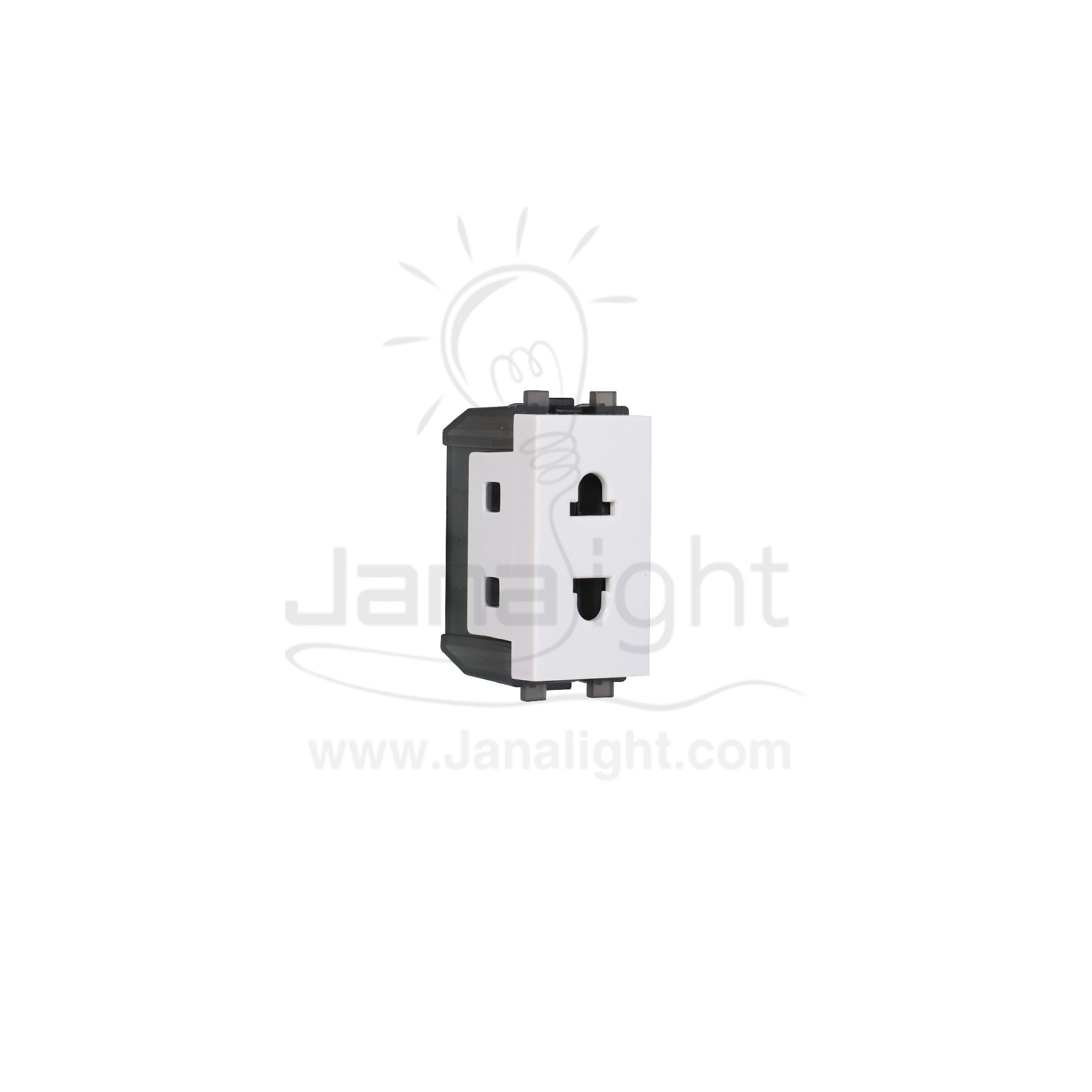 بريزة امريكي ساس فلات sas Flat amrecan socket white