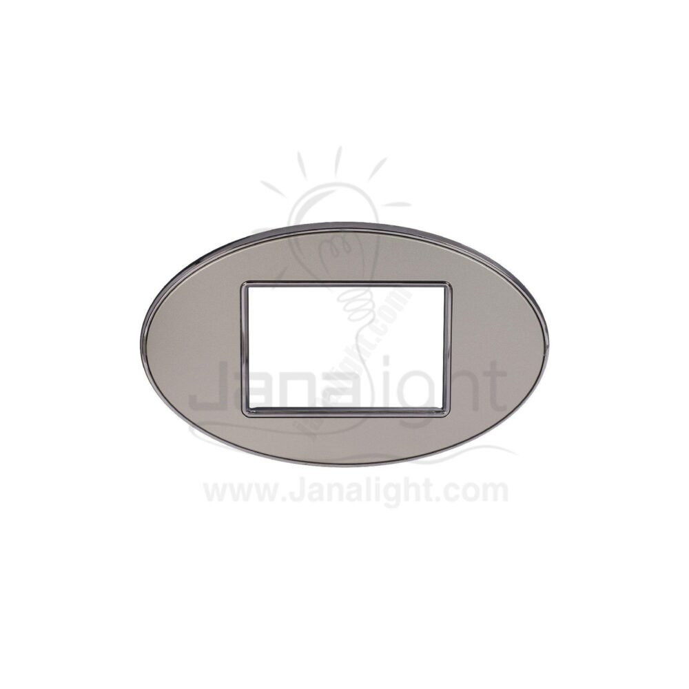 وش ساس فضي روكا فلات Roca Silver 3 Module Cover Plate sas Flat