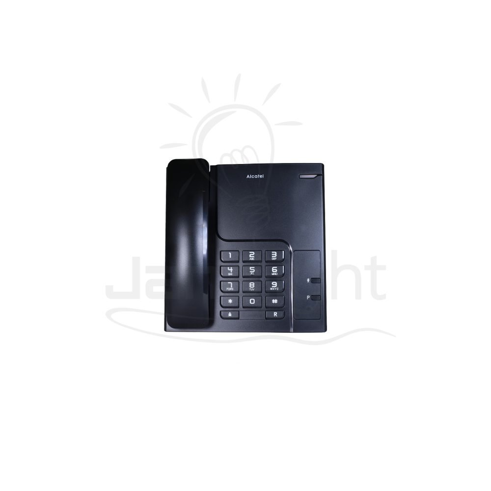 عدة تليفون الكتيل مكتبي بدون شاشة T26 Alcatel T26 corded black telephone