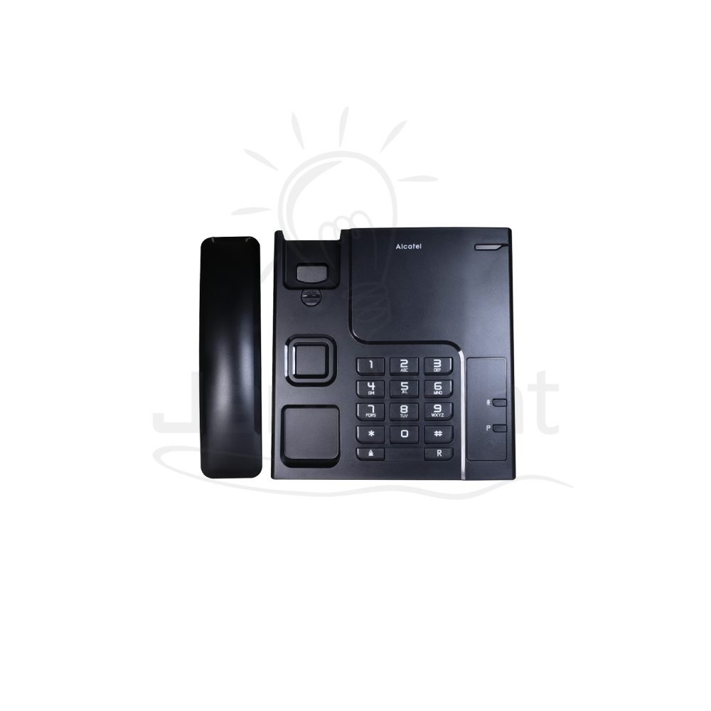عدة تليفون الكتيل مكتبي بدون شاشة T26 Alcatel T26 corded black telephone