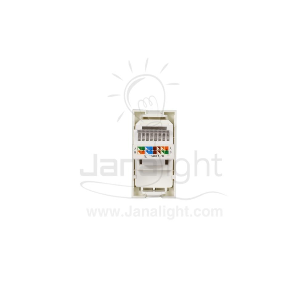 بريزة نت CAT6 ابيض خيند khind white internet socket cat 6 133005(1)