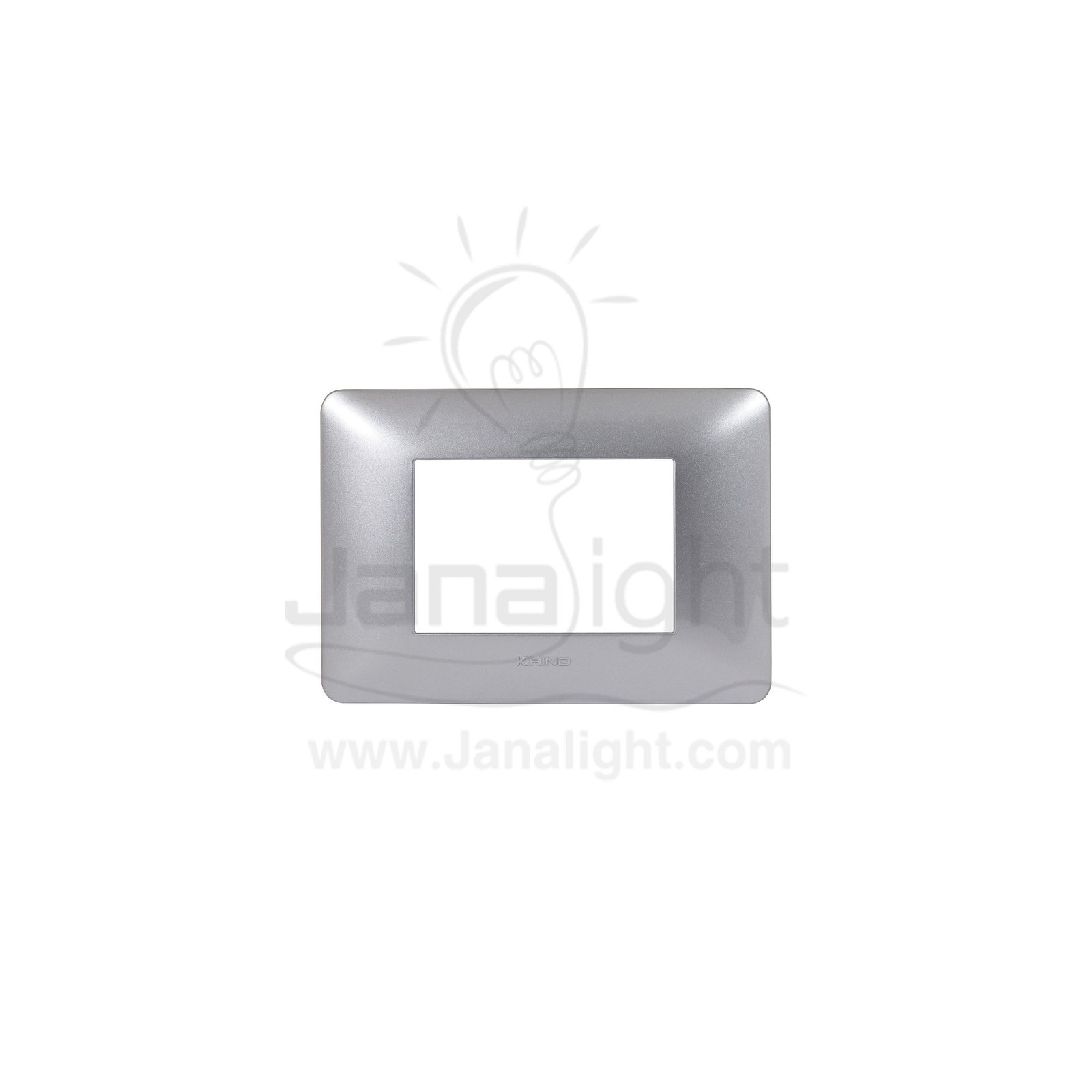 وش ثلاثي سيلفر خيند KH 003 2 Khind 3 gang screwless silver color wall plate cover switch 133045004(1)