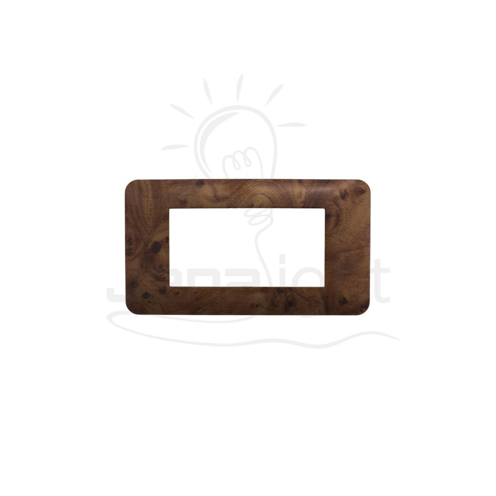 وش رباعي فورميكا خيند Osa 4 gang screwless wooden color wall plate switch cover
