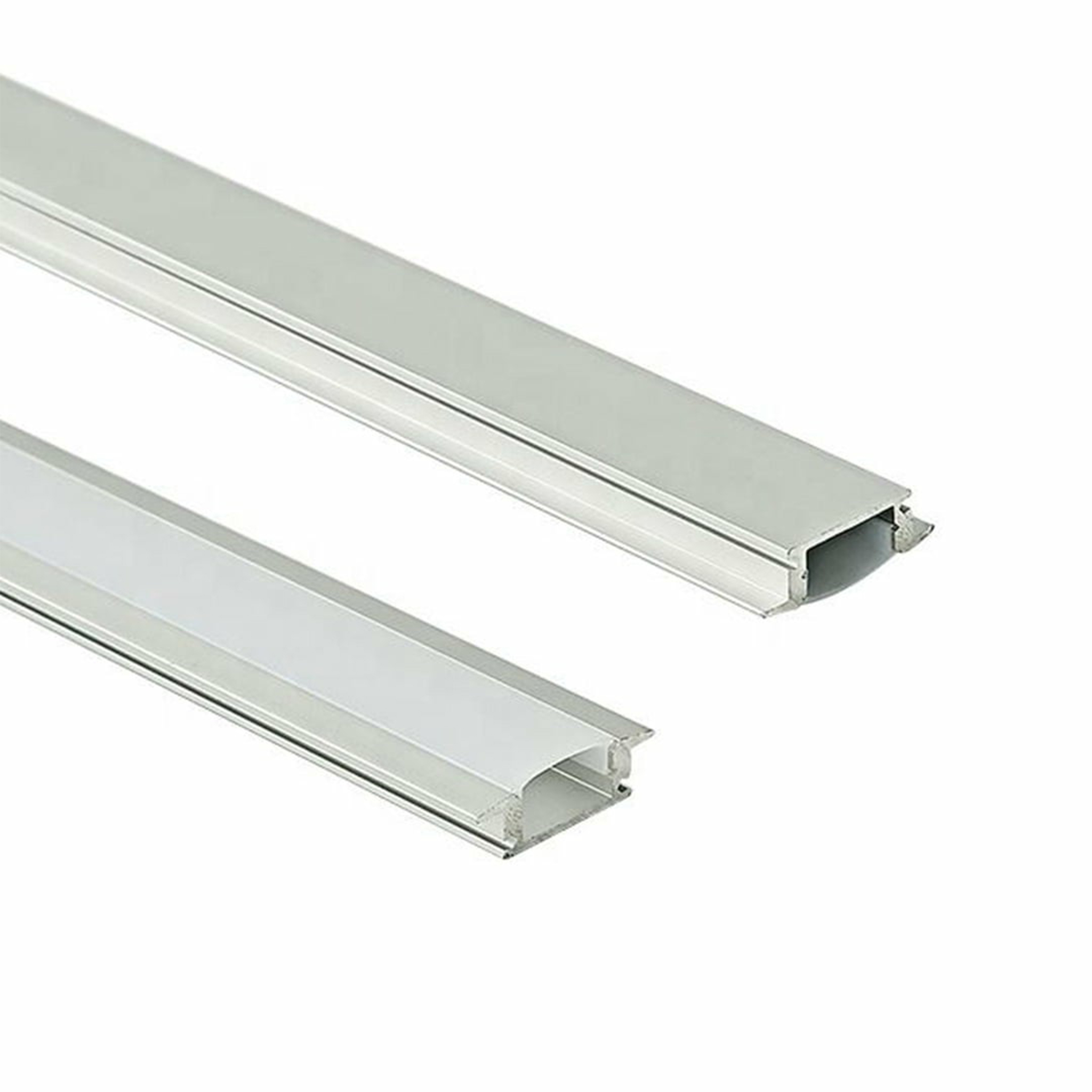 بروفايل المينوم اقتصادي 0.7x18 لطش طول 3 متر LED strips aluminum channel CN-509 frugal Silver