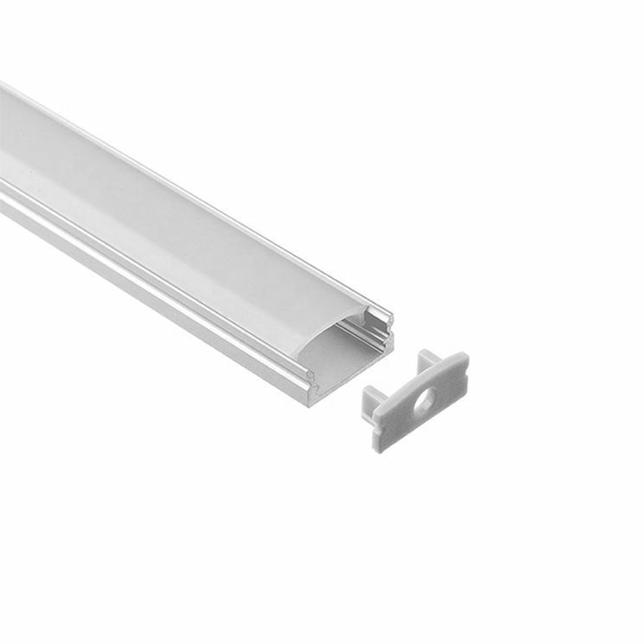 بروفايل المنيوم اقتصادي 24.7x18 داخل طول 3 متر LED strips aluminum channel CN-508 frugal Recessed silver