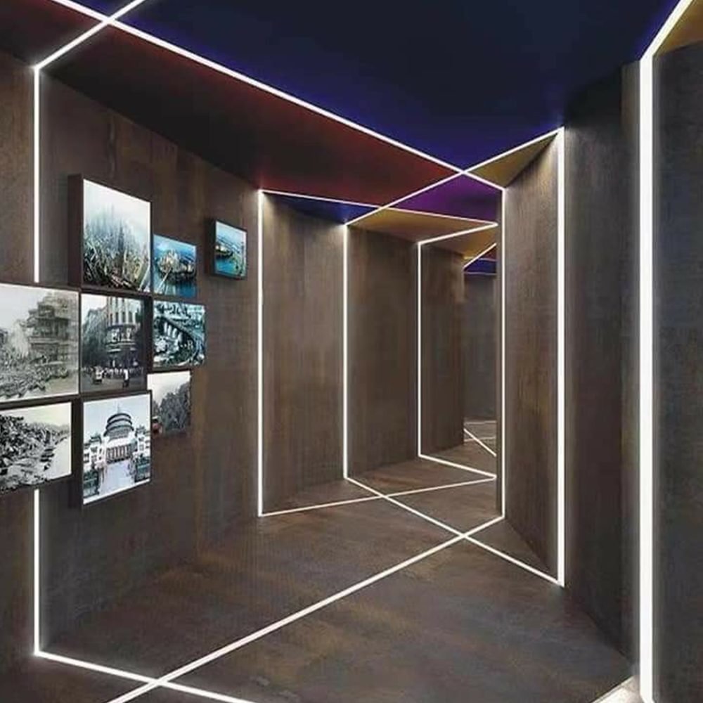 بروفايل المنيوم اقتصادي 24.7x18 داخل طول 3 متر LED strips aluminum channel CN-508 frugal Recessed silver