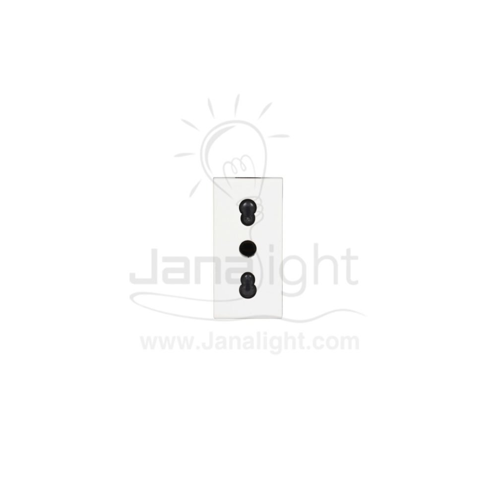 بريزة ايطالي سوليدا ابيض D4180 Solida Italian standard 10A socket white