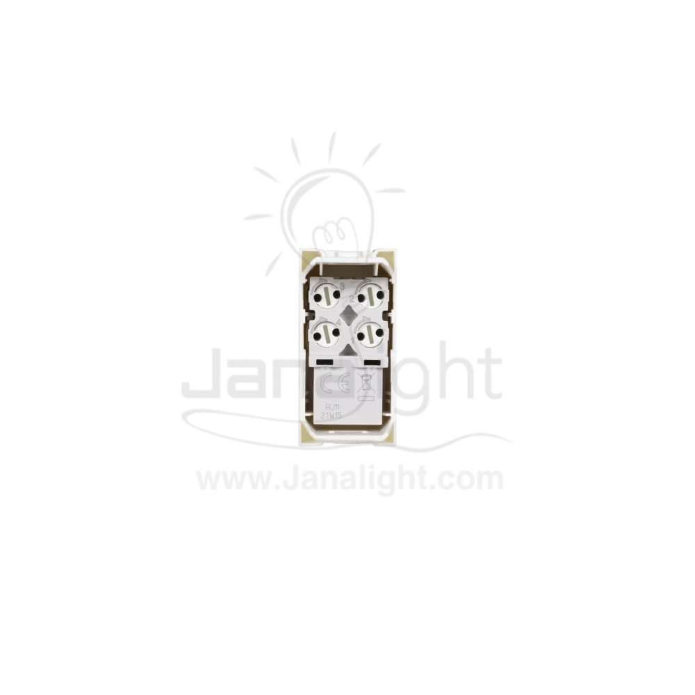 بريزة تليفون سوليدا ابيض D4232RG11 Solida telephone socket white