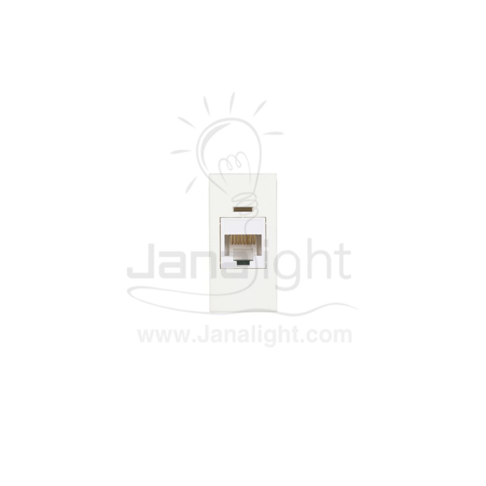 بريزة نت CAT5 سوليدا ابيض D4262C5E Solida cat 5 data socket white