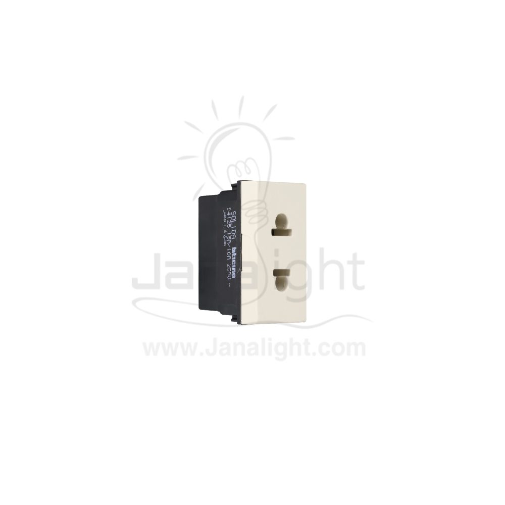 بريزة امريكي سوليدا بيج DA4125 Solida 10A american standard socket beige