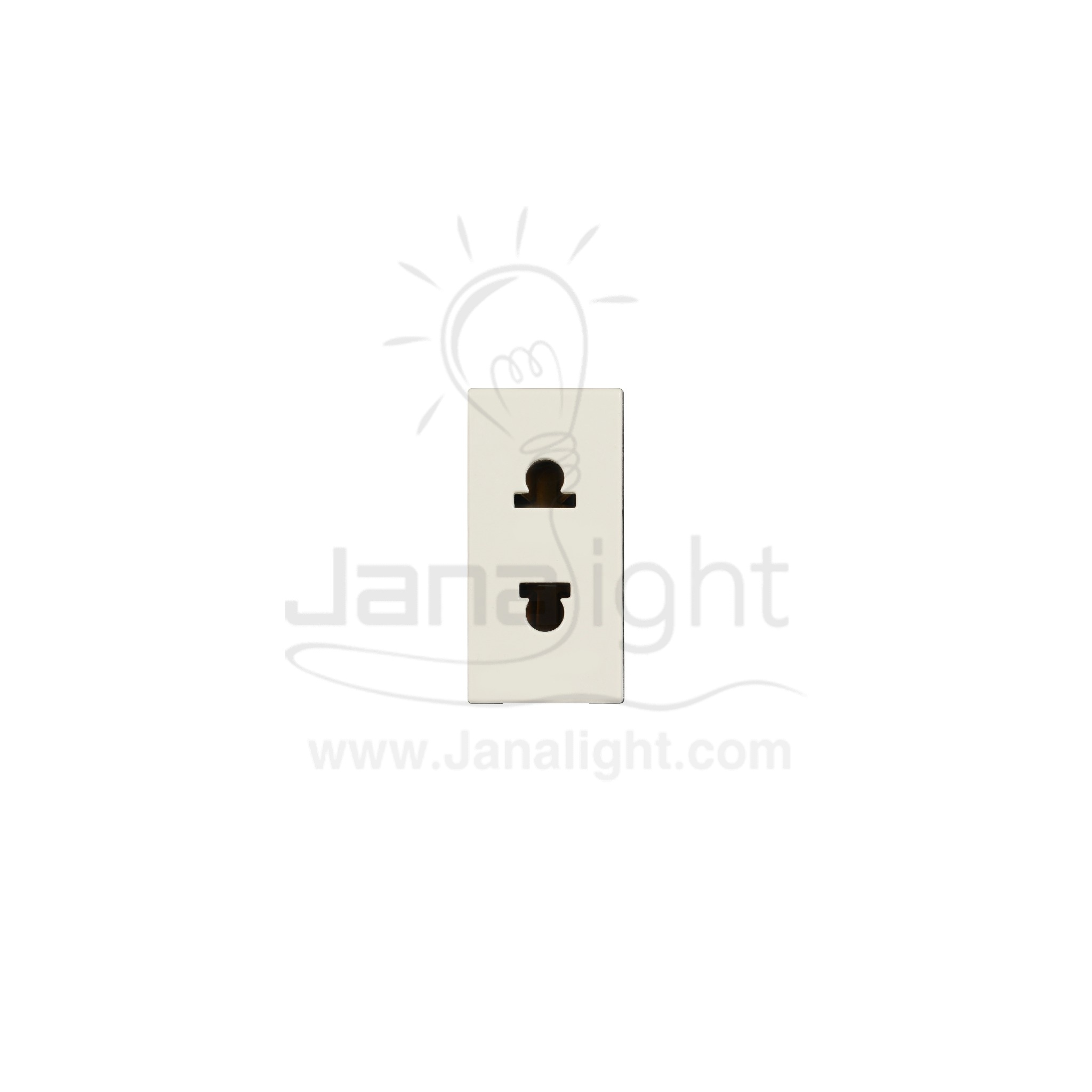 بريزة امريكي سوليدا بيج DA4125 Solida 10A american standard socket beige