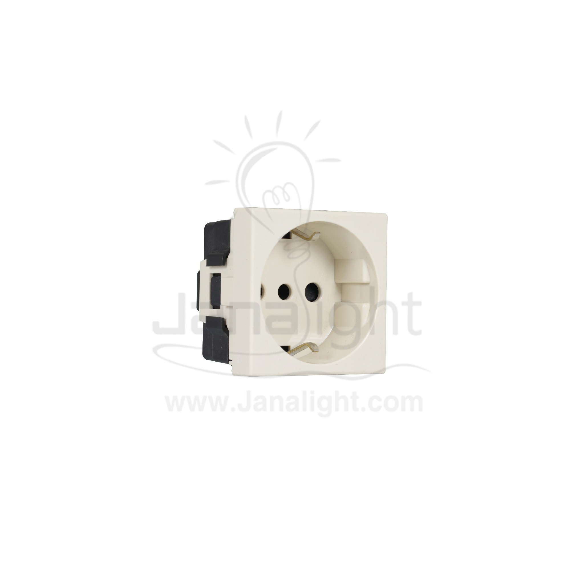 بريزة مجوفة سوليدا بيج DA4140 Solida beige schuko german socket