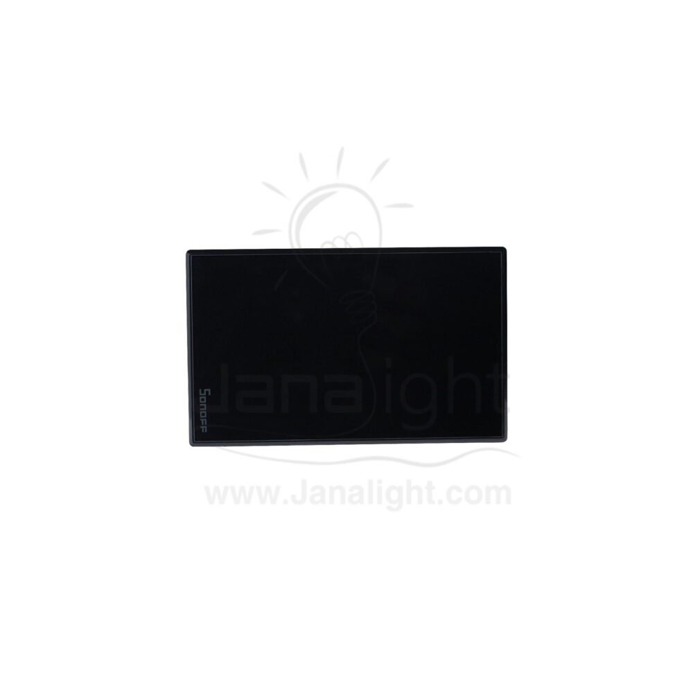 مفتاح تاتش واي فاي اسود 3 سونوف SF068 Sonoff wi-fi smart wall switch 3 gang black