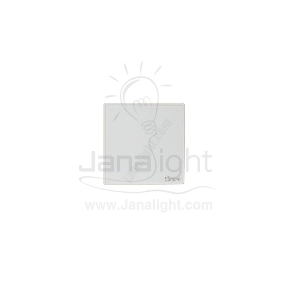 مفتاح تاتش مربع 7x7 واي فاي ابيض 1 سونوف sf133 Sonoff wi-fi smart wall switch 1 gang