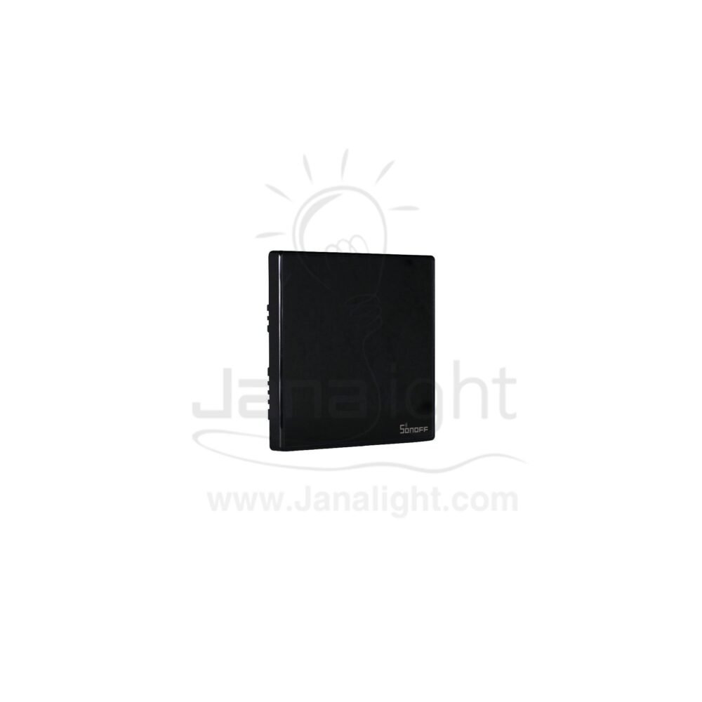 مفتاح تاتش مربع 7x7 اسود 1 سونوف sf134 Sonoff wi-fi smart wall switch white 1 gang