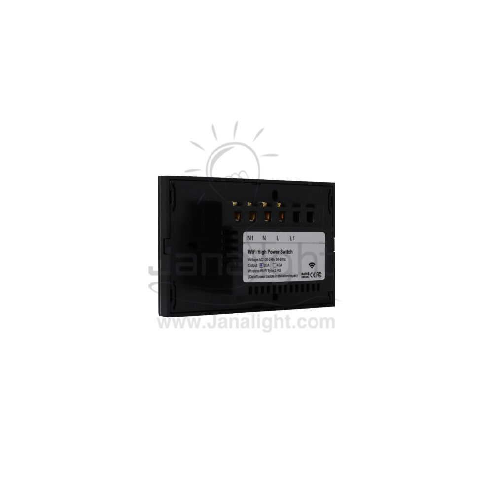 مفتاح سخان 20 امبير سمارت هوم موري اسود SBLB wifi smart touch wall water heater switch 20A black mori