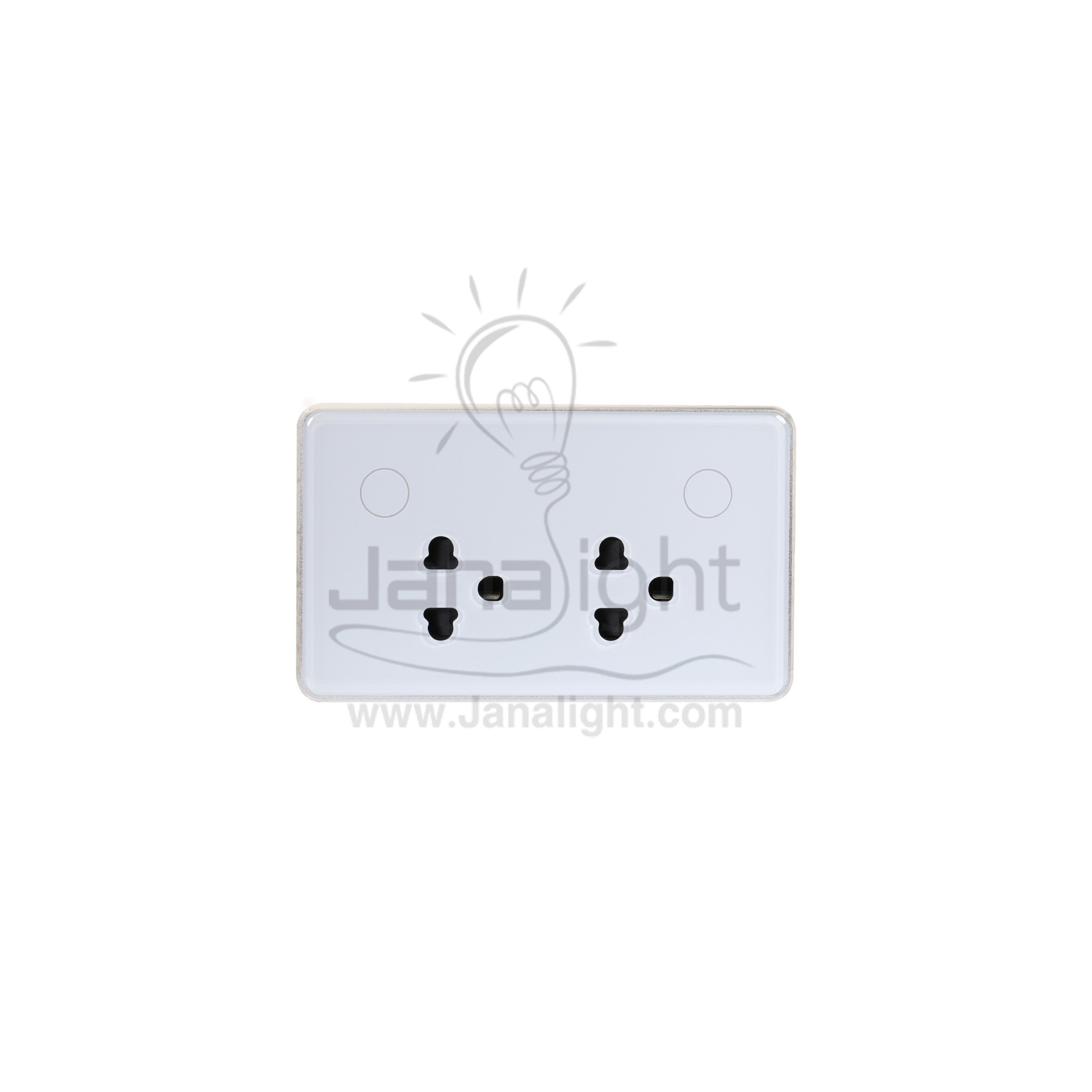 بريزة مجوز سمارت هوم موري ابيض SOKW-WF0006 wifi smart double 3 pin socket 10A white mori