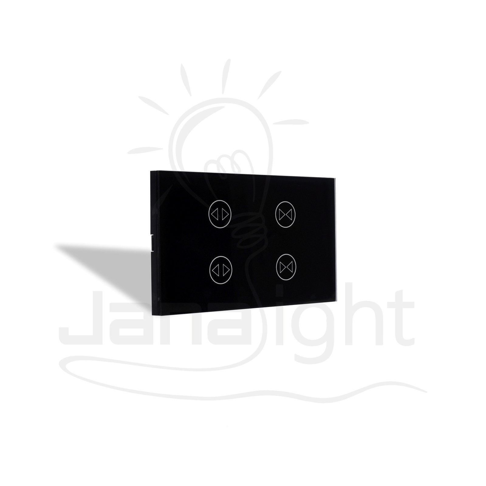 مفتاح ستاره مجوز تاتش سمارت هوم موري اسود Double Touch Curtain Switch Smart Home Black Mory