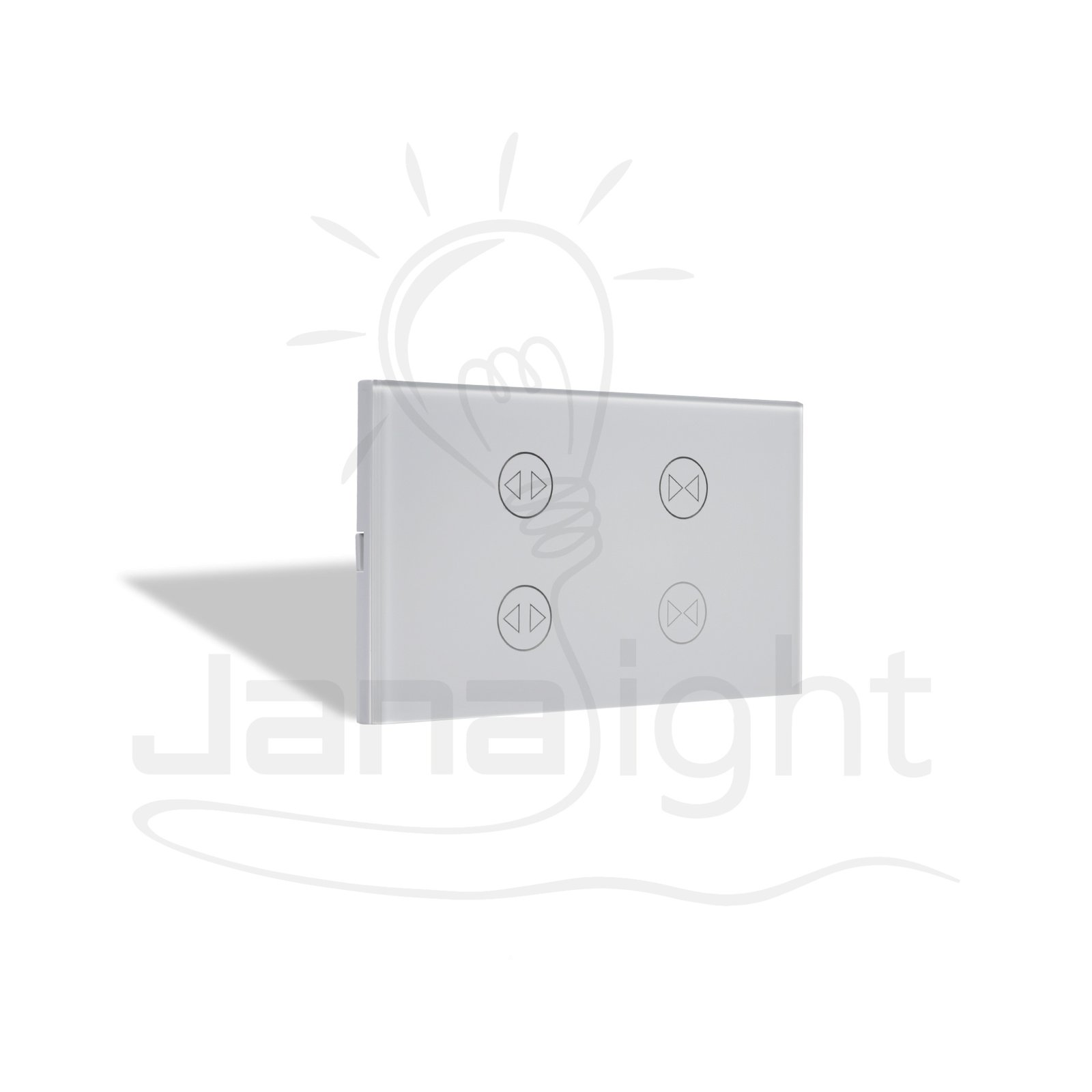 مفتاح ستاره مجوز تاتش سمارت هوم موري ابيض Double Touch Curtain Switch Smart Home White Mory