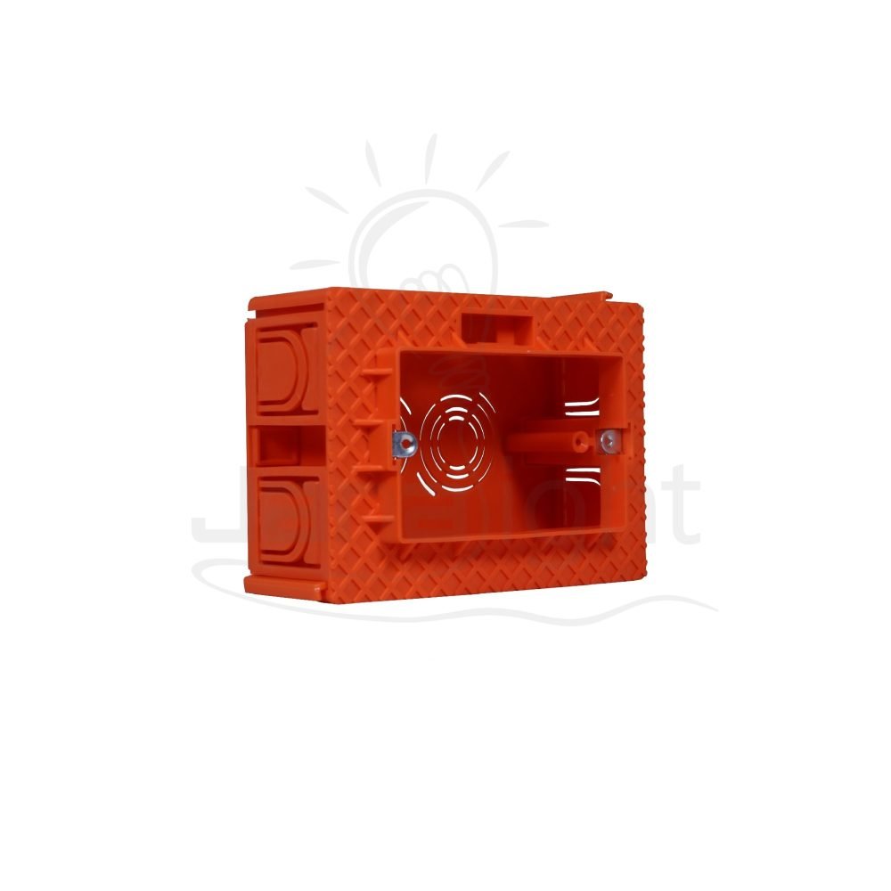 علبة ماجيك ثلاثية سمارت بدون ميزان Orange plastic junction box three gang