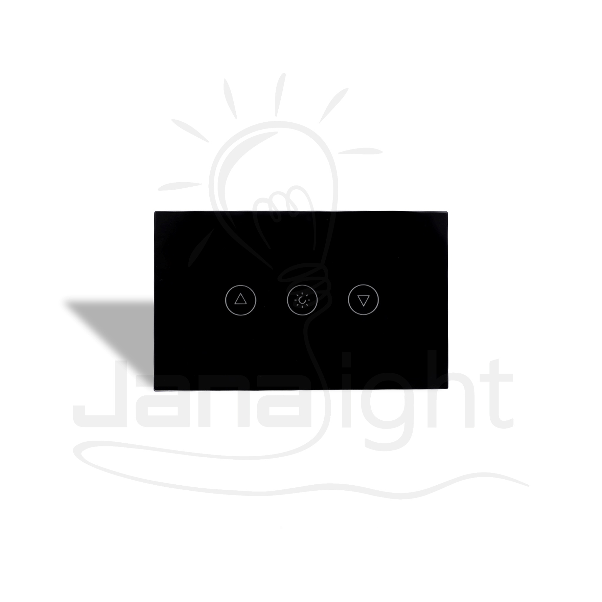 مفتاح دايمر انارة تاتش سمارت هوم موري اسود Zigbee -B Mori Smart Home Zigbee Touch Light Dimmer Switch - Black (Model B)