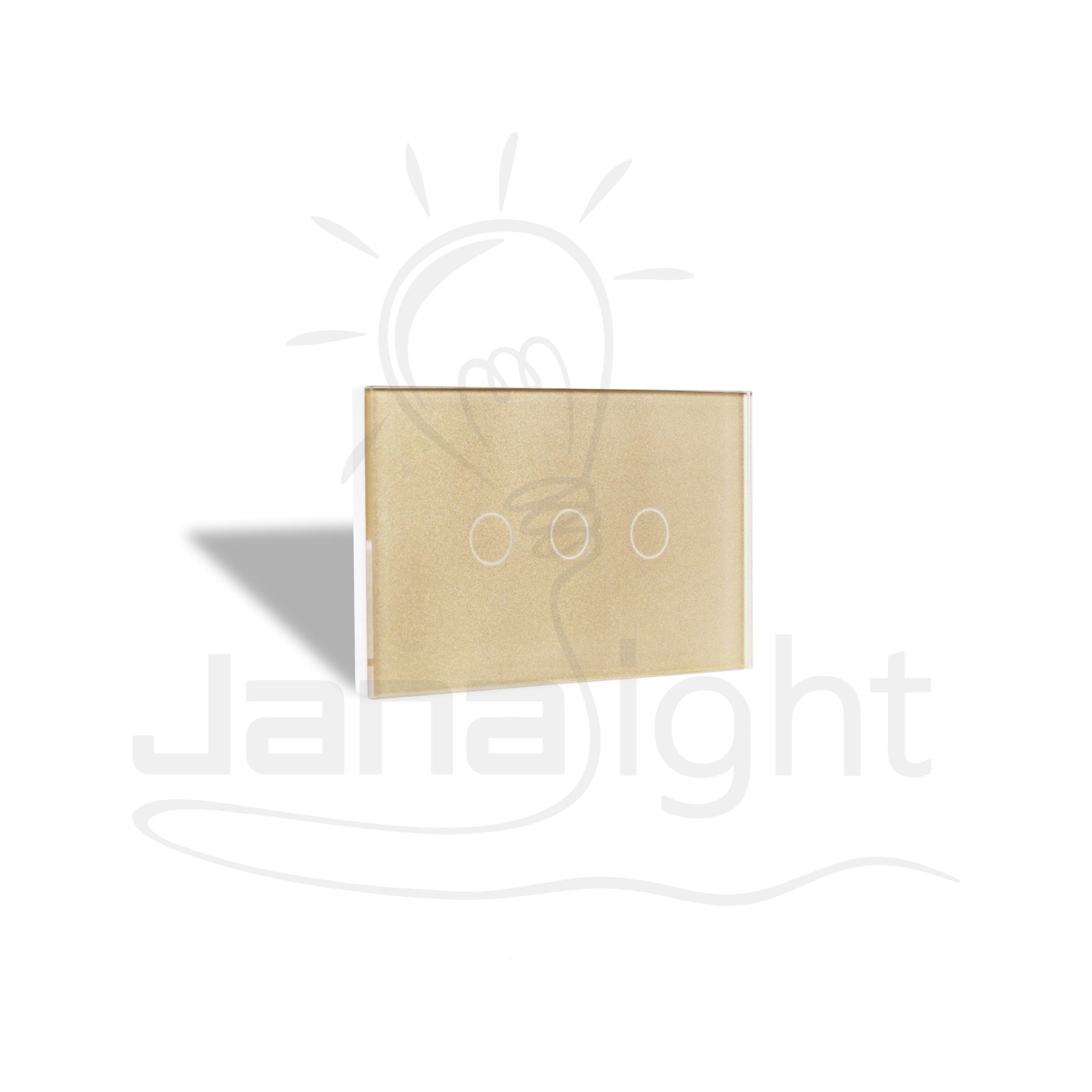 مفتاح تاتش ثلاثي سمارت هوم موري شمباني S3G - wifi Smart Home Mori Champagne S3G Touch Key - WiFi