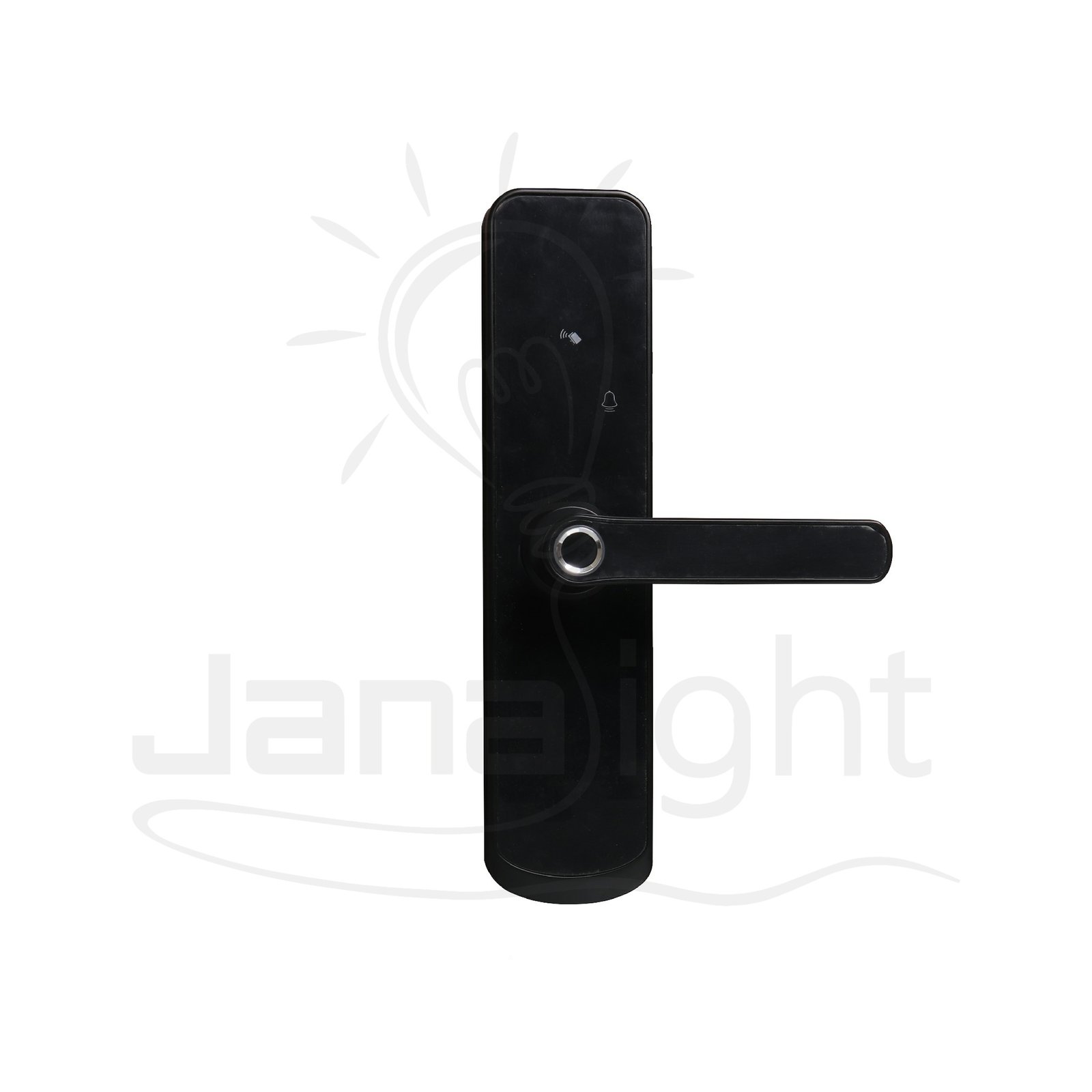 اوكرة باب شقة سمارت لوك لوحة ارقام و تطبيق Tuya وكرت وبصمة لون اسود A260F B/5572 Smart Lock Door Lock for, RFID Card Fingerprint Access. Black Color