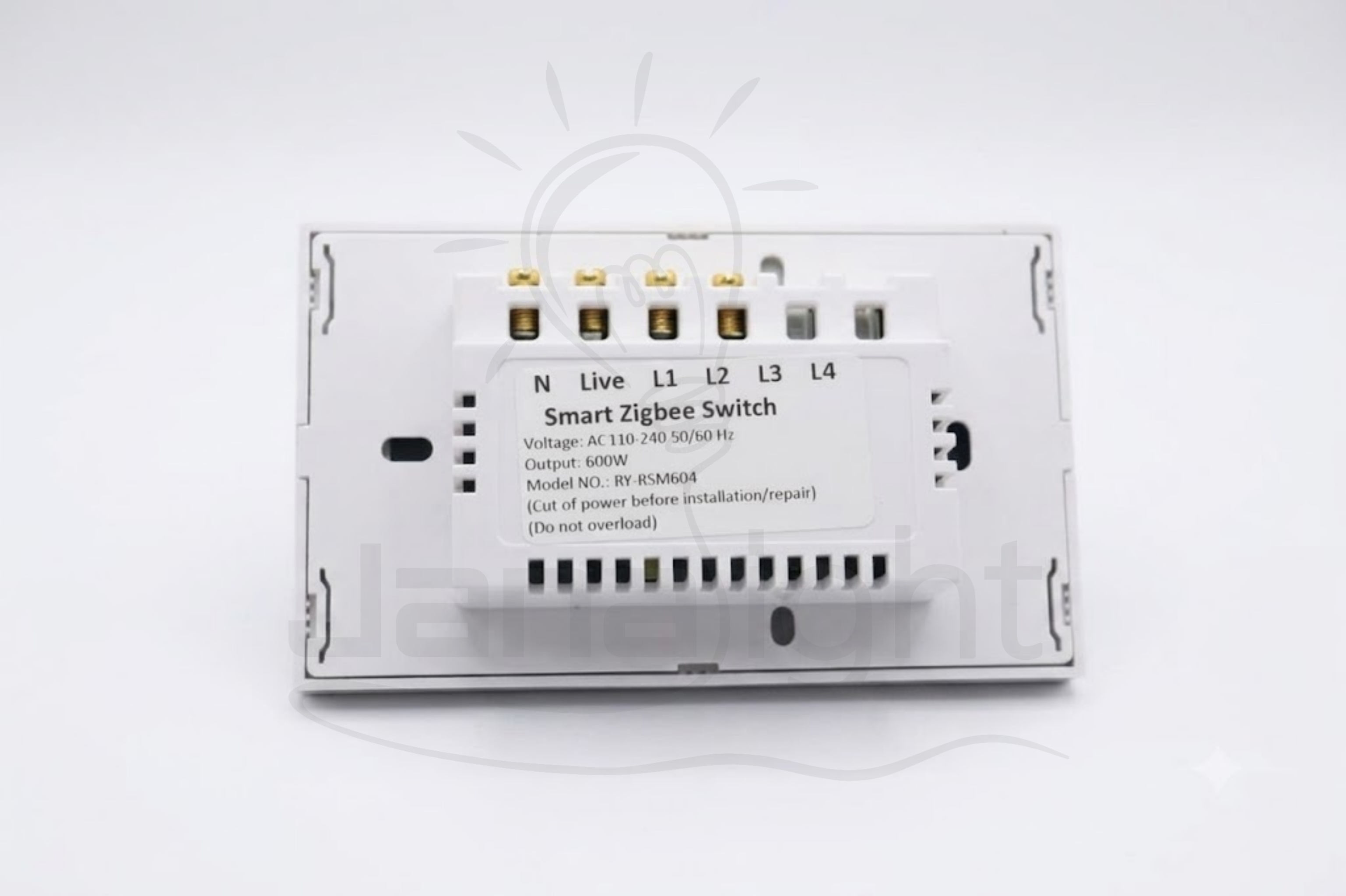 مفتاح تاتش مجوز سمارت هوم موري ابيض S2W - Zigbee Mory Smart Home Double Touch Switch - White (S2W - Zigbee)
