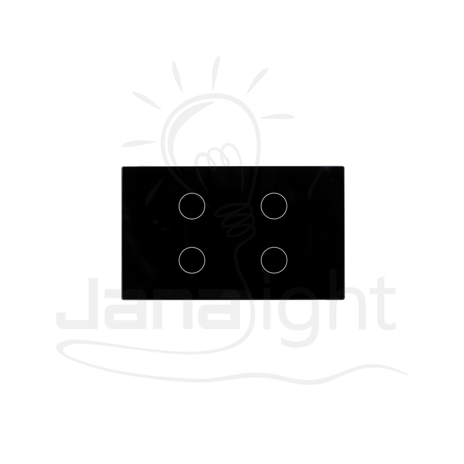 مفتاح تاتش رباعي سمارت هوم موري اسود S4B - Zigbee Smart Home Mori S4B Black Touch Key - Zigbee