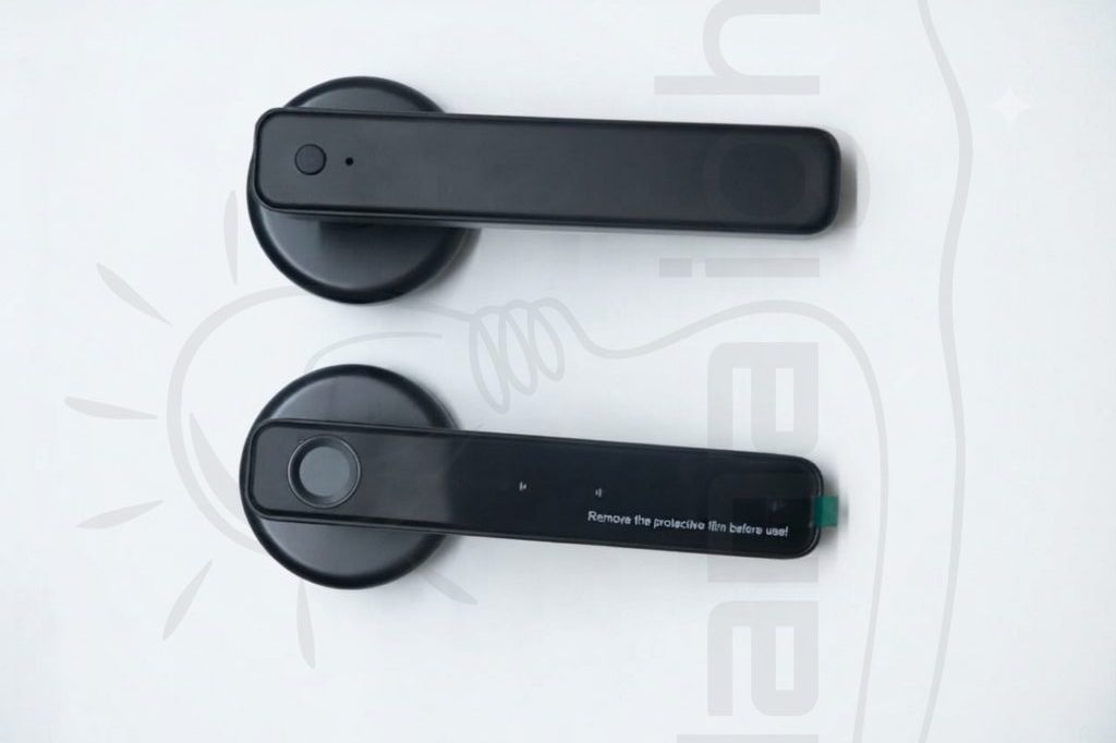 أوكرة باب شقة سمارت لوك لوحة ارقام وكرت وبصمة لون اسود بالكالون TY193K-ORB Smart Apartment Door Lock with Keypad Card and Fingerprint – Black TY193K-ORB