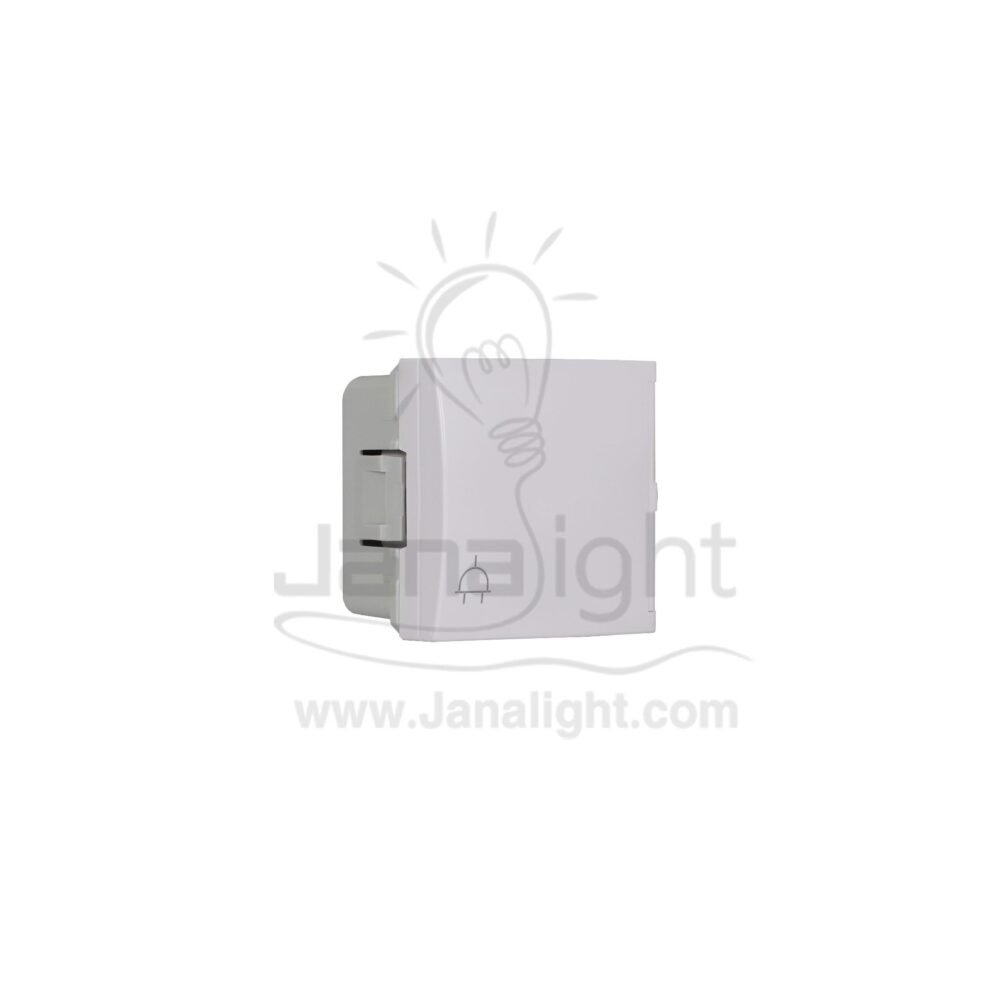 بريزة مجوفة 16 امبير بغطاء ابيض شنايدر Schneider Mgu3.037.18Ta Schuko Plug Socket With Cover