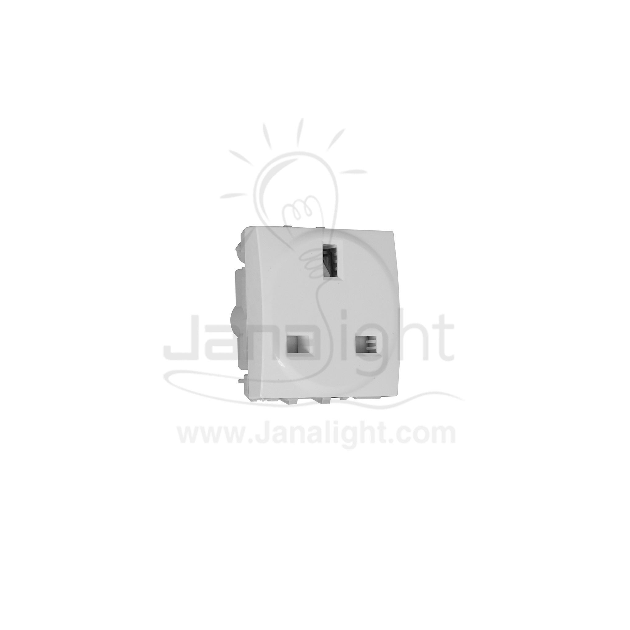 بريزة ثلاثية انكليزي MK ابيض شنايدر MGU3-045-18 Schneider Electric mgu3.045.18 Base Plug English 14401022(1)