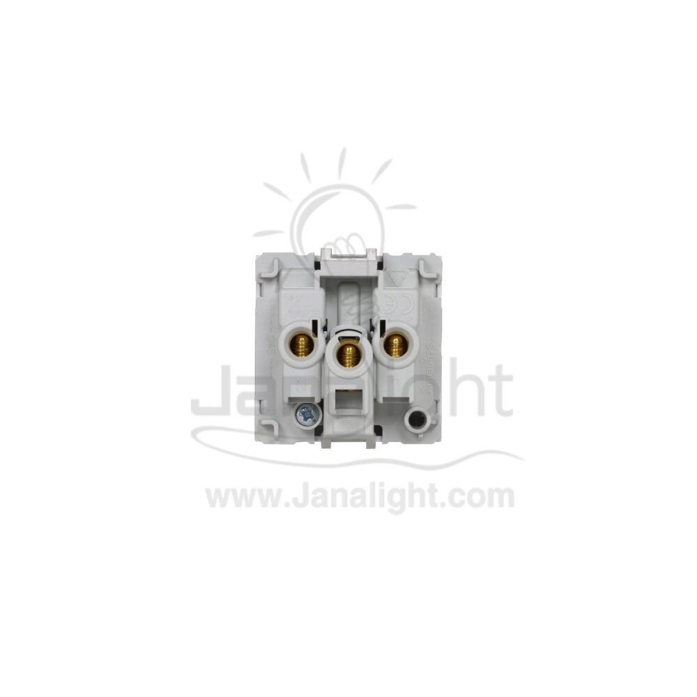 بريزة ثلاثية انكليزي MK ابيض شنايدر MGU3-045-18 Schneider Electric mgu3.045.18 Base Plug English 14401022(1)