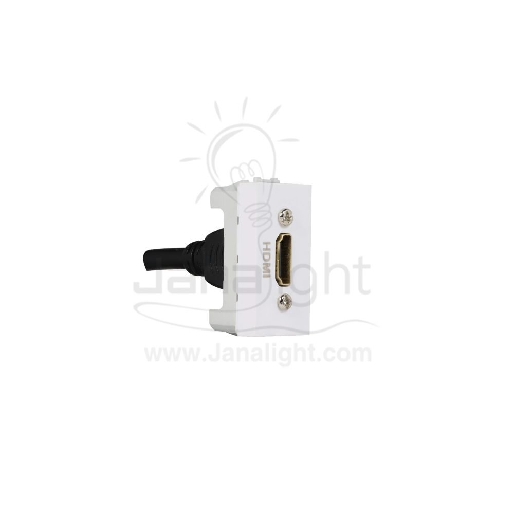 بريزة HDMI ابيض شنايدر Unica HDMI data connector type A 1 module white MGU3.430.18