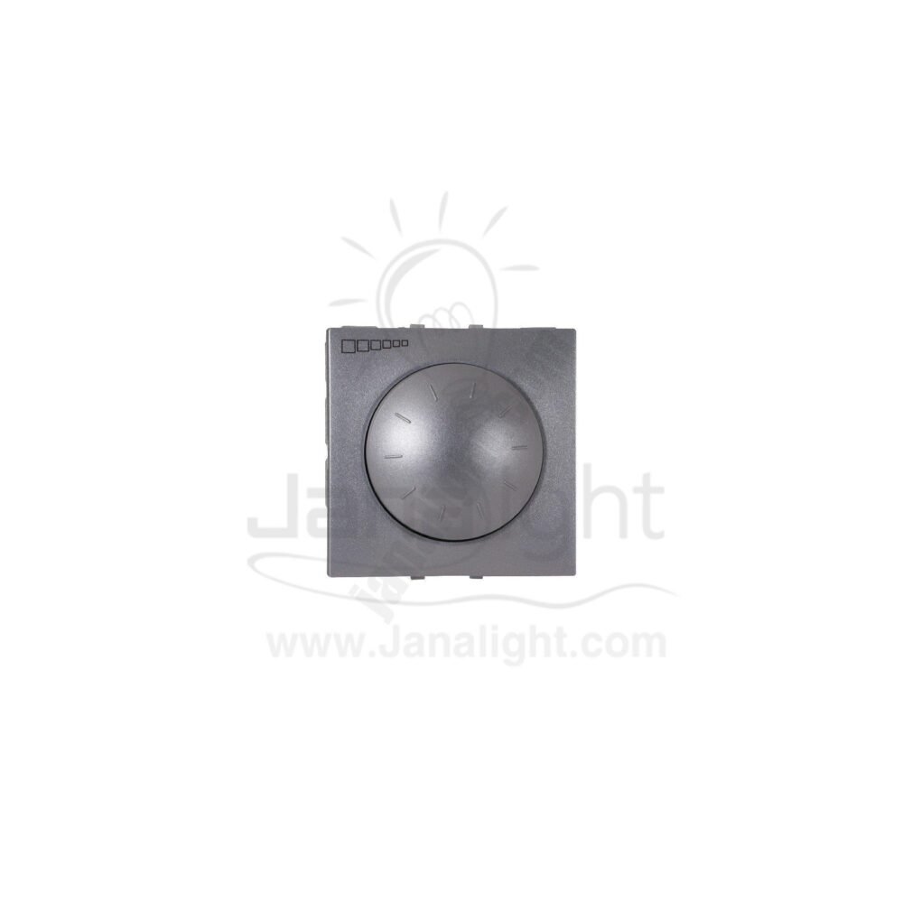 دايمر 400 وات انارة ديفياتير وعادي فضي شنايدر MGU3-511-30 Schneider Electric MGU3.511.30 Rotary Dimmer - 40-400 W/VA One/Two Way Switch