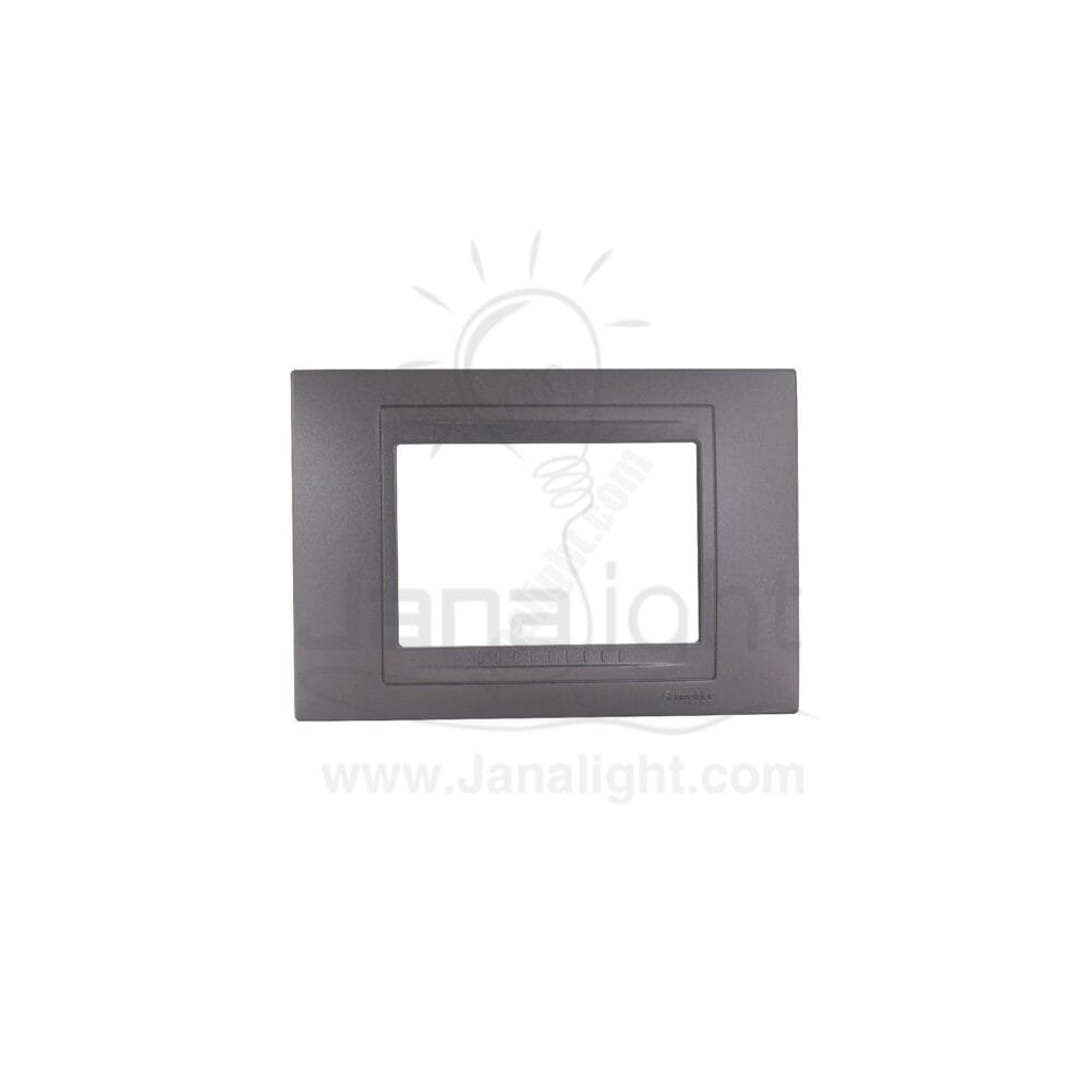 وش 3 فتحة شنايدر فضي المنيوم MGU4-103-30 Unica cover frame MGU4.103.30