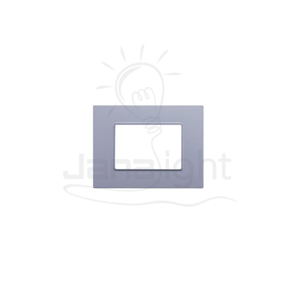 وش 3 فتحة شنايدر فضي كوادرو unica Quadro cover frame mgu2803.55