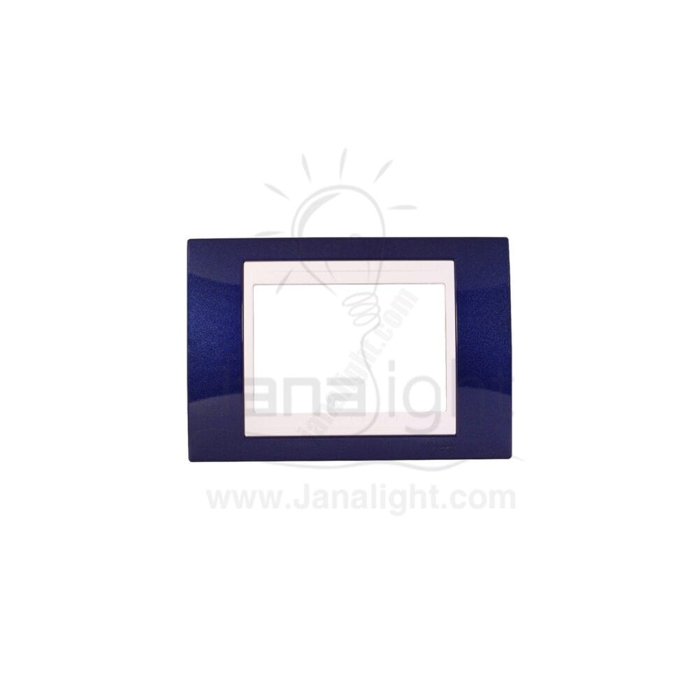وش 3 فتحة شنايدر ازرق MGU6-103-842 Unica cover frame Mgu6.103.842