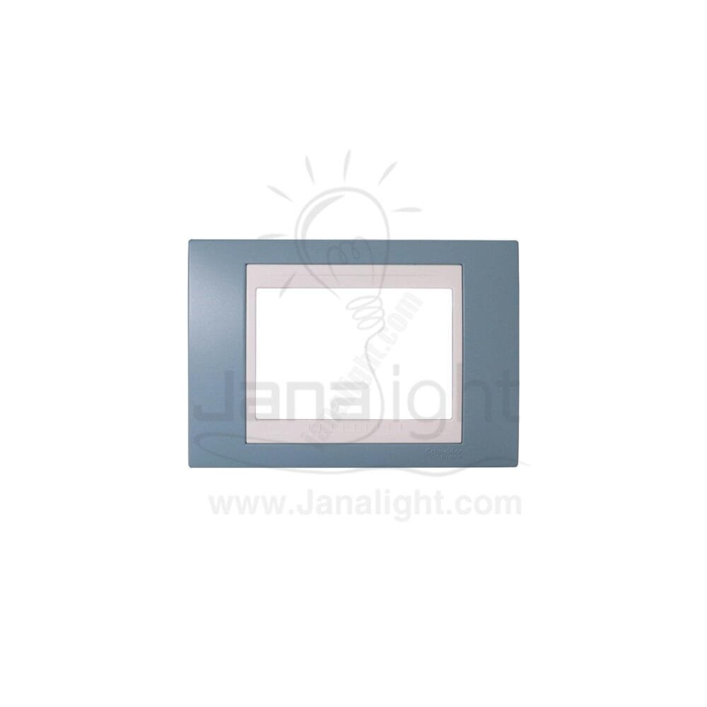 وش 3 فتحة شنايدر ازرق MGU6 103 873 Unica cover frame MGU6 103 873