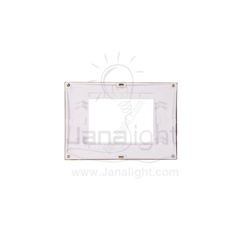 وش 3 فتحة شنايدر ذهبي بفريم ابيض MGU6-103-804 Unica cover frame Mgu6.103.804