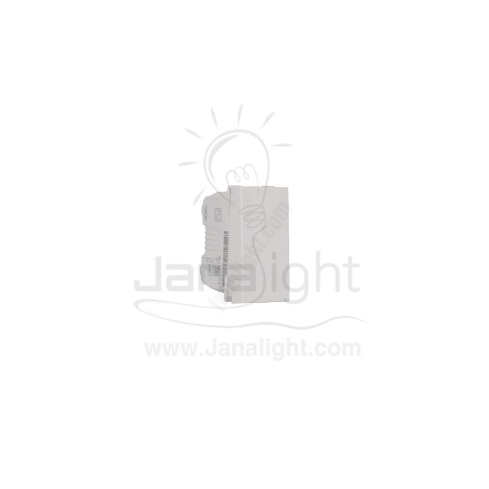 مفتاح ديفياتير 10أمبير بمسامير أبيض شنايدر يونيكا NU310318SC Schneider electric switch NU310318SC