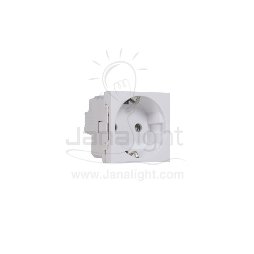 بريزة مجوفة 16 أمبير أبيض شنايدر يونيكا NU303718 Unica socket 16A Schneider NU303718
