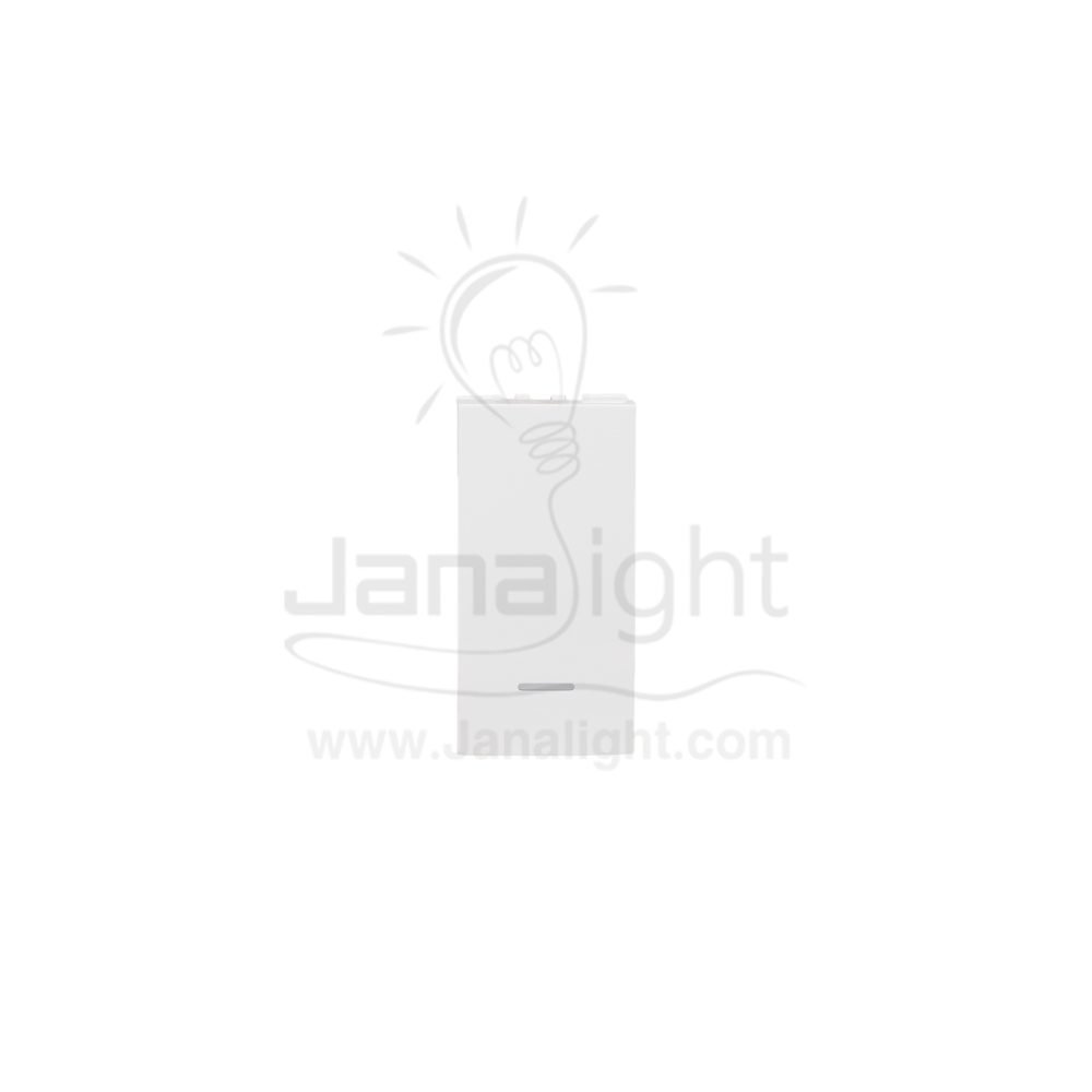 ⁦زر جرس بلمبه بمسامير أبيض شنايدر يونيكا NU310618 NSC⁩ - الصورة ⁦2⁩