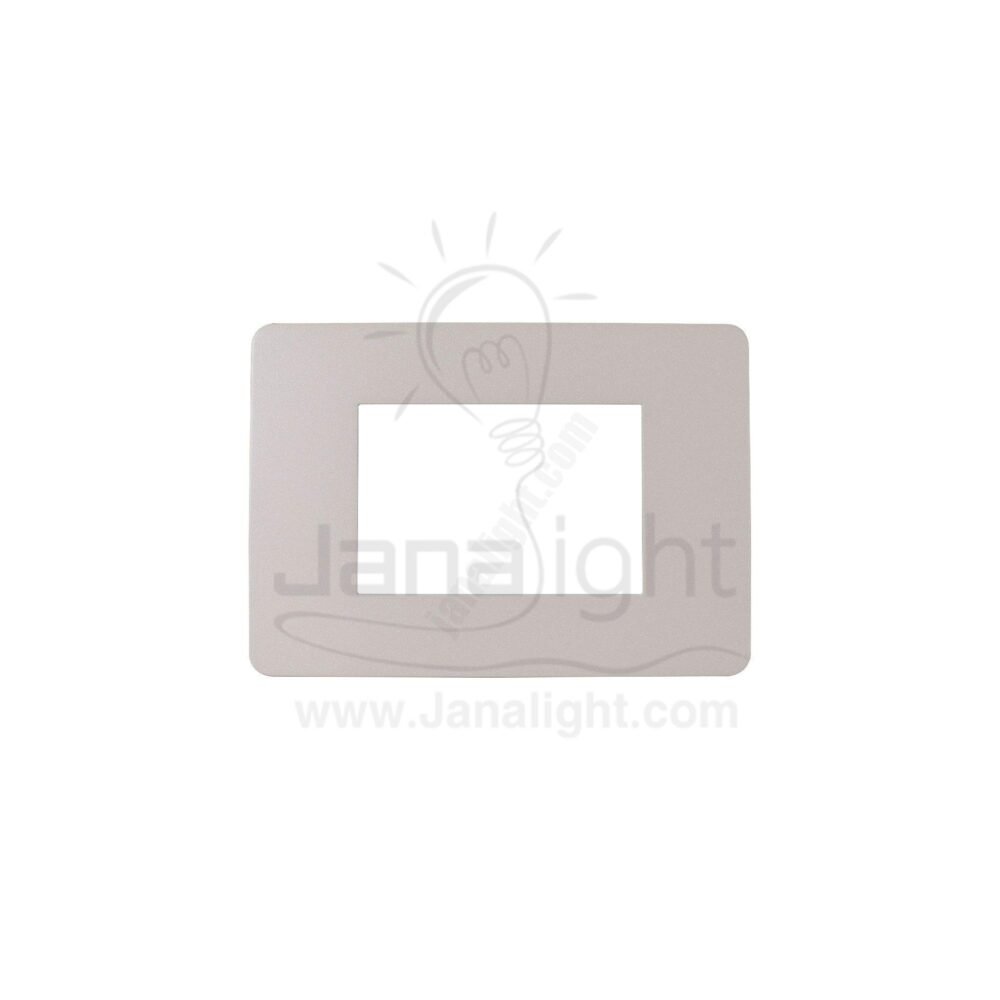 وش3 فتحة رمادي فاتح ابيض شنايدر Unica cover frame NU 270324