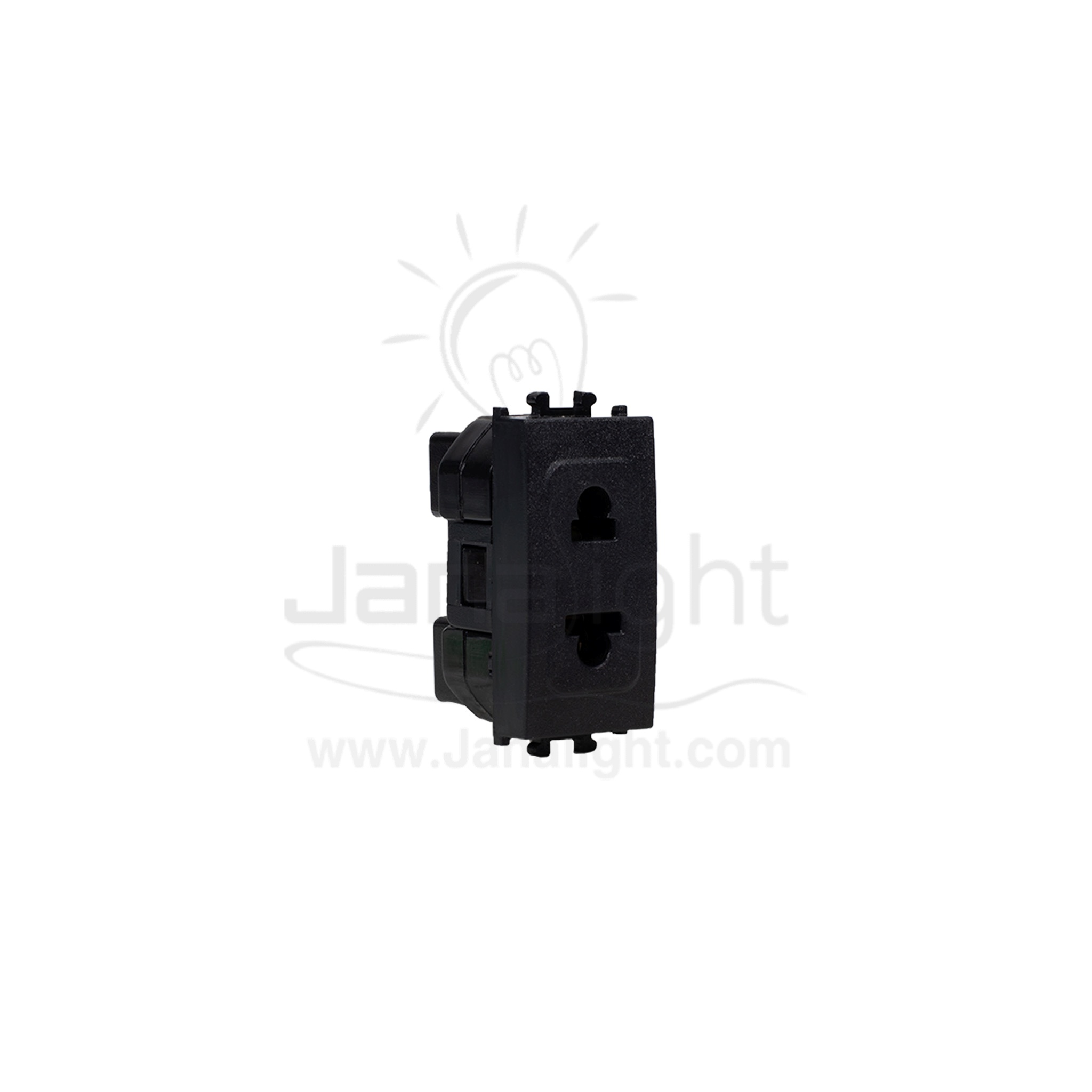 بريزة امريكي اسود شنايدر ايزي ستيل LMR5510003 Schneider easy styl black american standard socket outlet