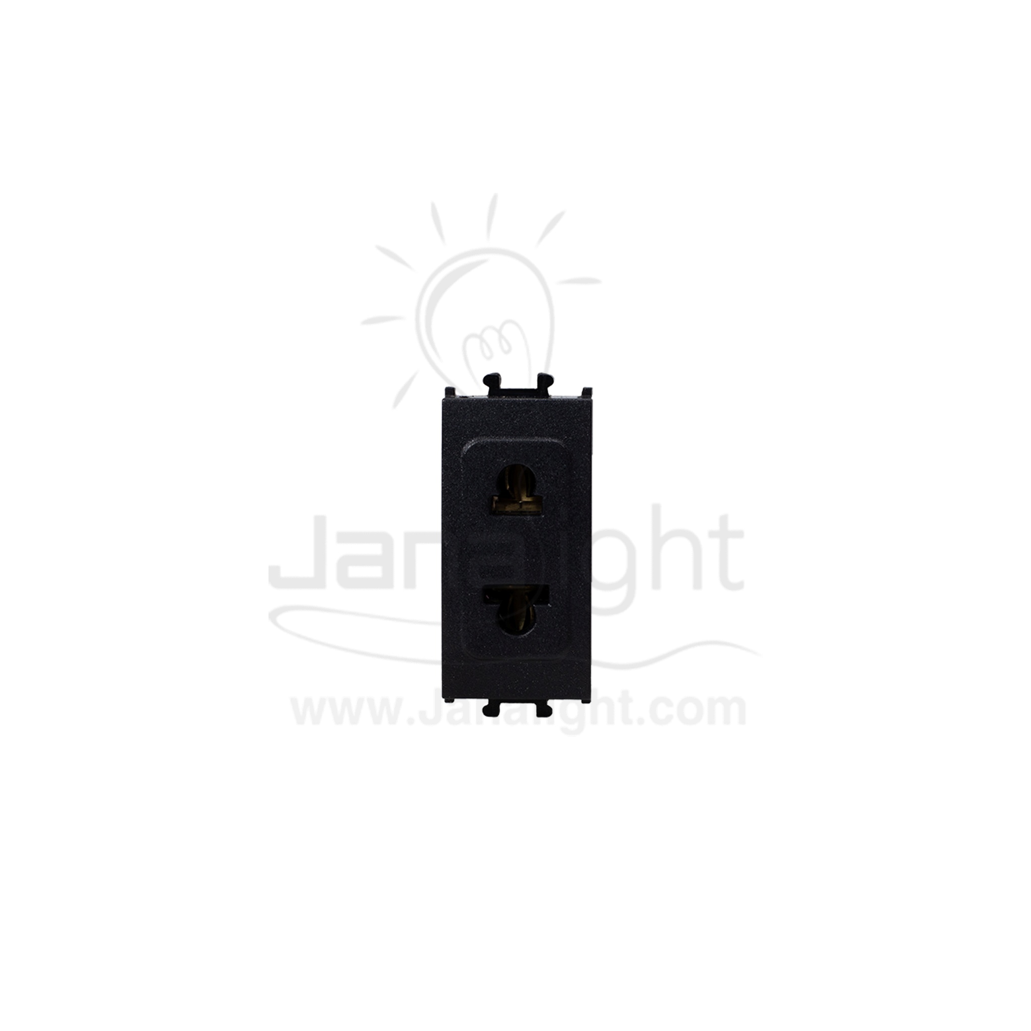 بريزة امريكي اسود شنايدر ايزي ستيل LMR5510003 Schneider easy styl black american standard socket outlet