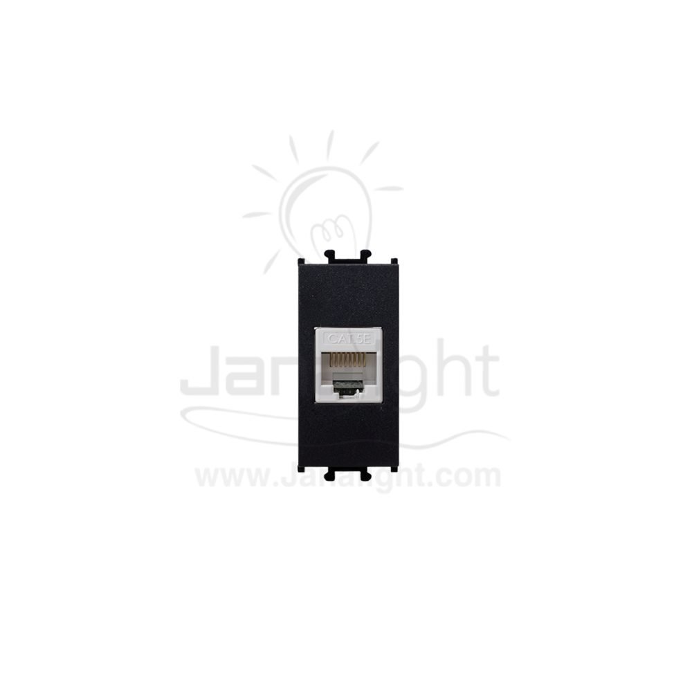 بريزة نت CAT 5 اسود شنايدر ايزي ستيل LMR6232003 Schneider easy styl black internet socket cat 5e